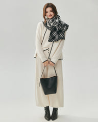 100% Cashmere Checked Scarf