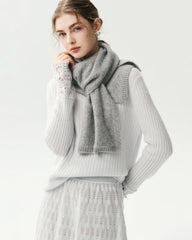 100% Cashmere Classic Knit Scarf