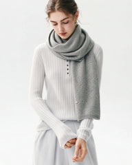 100% Cashmere Classic Knit Scarf