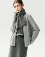 100% Cashmere Classic Knit Scarf