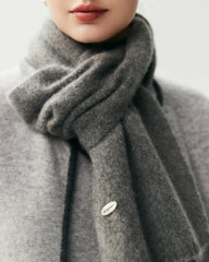 100% Cashmere Classic Knit Scarf