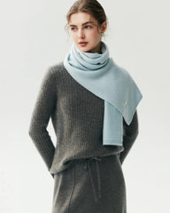 100% Cashmere Classic Knit Scarf