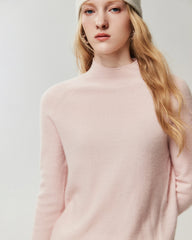 100% Cashmere Classic Stand Collar Pullover