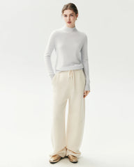 100% Cashmere Funnel Neck Knit Pullover