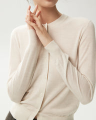 100% Merino Wool Button Up Cardigan
