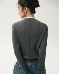 100% Merino Wool Button Up Cardigan