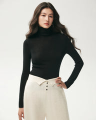 100% Merino Wool Funnel Neck Top