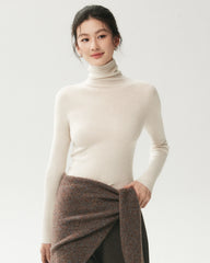 100% Merino Wool Funnel Neck Top