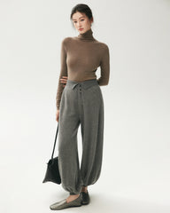 100% Merino Wool Funnel Neck Top