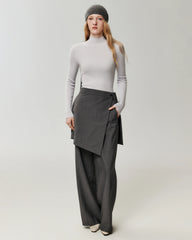 100% Pure Cashmere High Neck Fitted Pullover