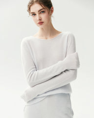 100% Pure Cashmere Lightweight Pullover Top
