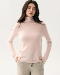 100% Pure Cashmere Mock Neck Sweater