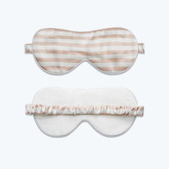 100% Pure Silk Eye Mask Stripe Pattern Pink