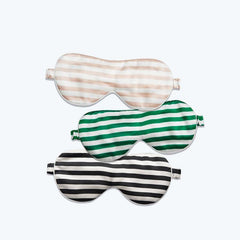 100% Pure Silk Eye Mask Stripe Pattern