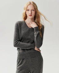 100% Cashmere V-Neck Sweater