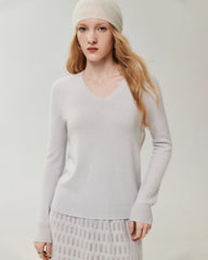 100% Cashmere V-Neck Sweater