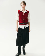 100% Cashmere V-Neck Sweater Vest