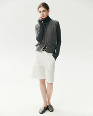 100% Cashmere V-Neck Sweater Vest