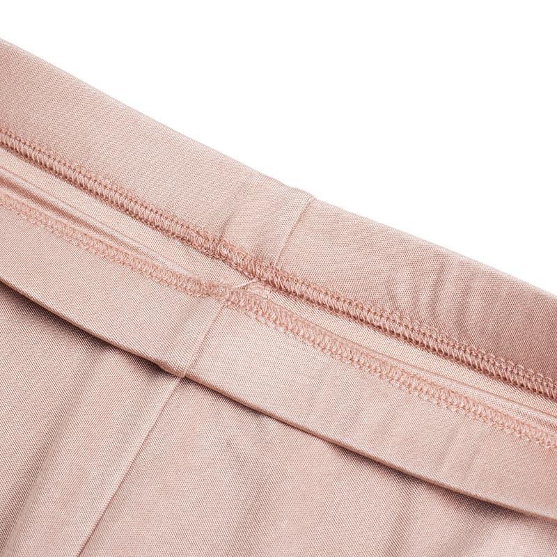 100% Silk Women Thermal Underwear Set with Lace Details Rose Pink