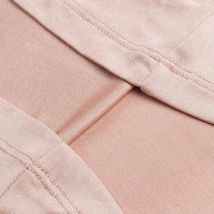 100% Silk Women Thermal Underwear Set with Lace Details Rose Pink