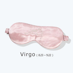 12 Constellation Pink Silk Sleep Mask 22 Momme