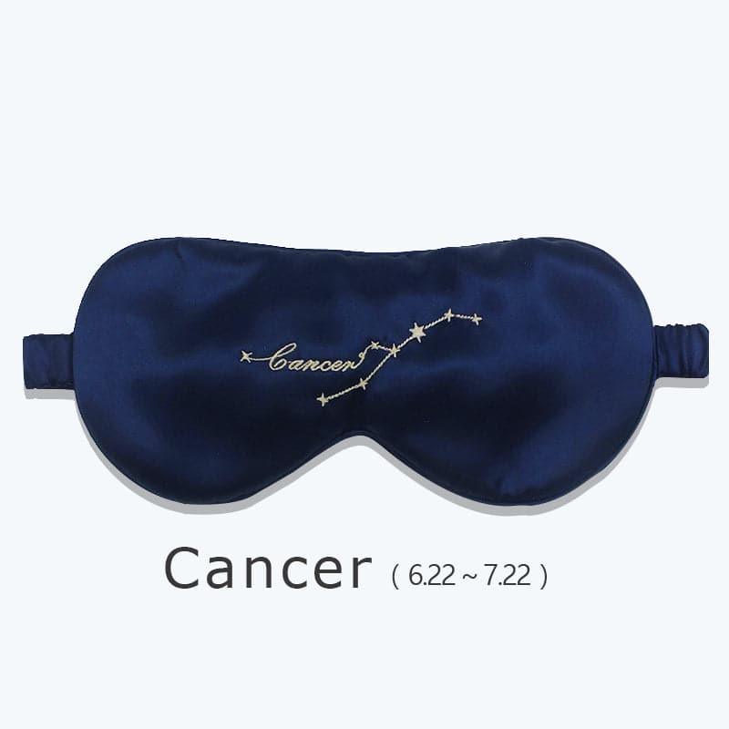 12 Constellation Silk Eye Mask Navy