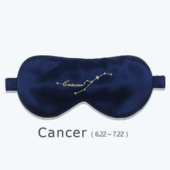 12 Constellation Silk Eye Mask Navy