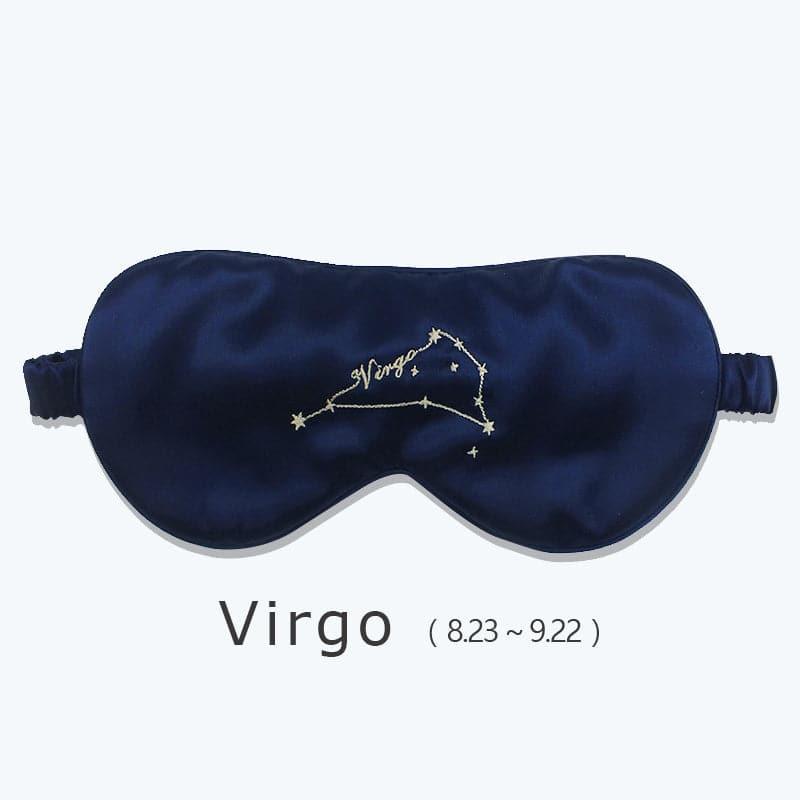 12 Constellation Silk Eye Mask Navy