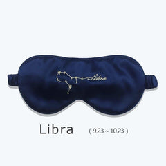 12 Constellation Silk Eye Mask Navy