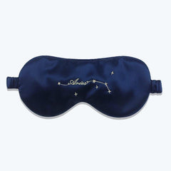12 Constellation Silk Eye Mask Navy