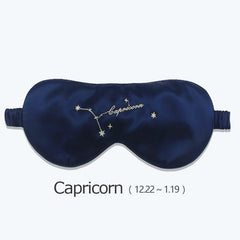 12 Constellation Silk Eye Mask Navy