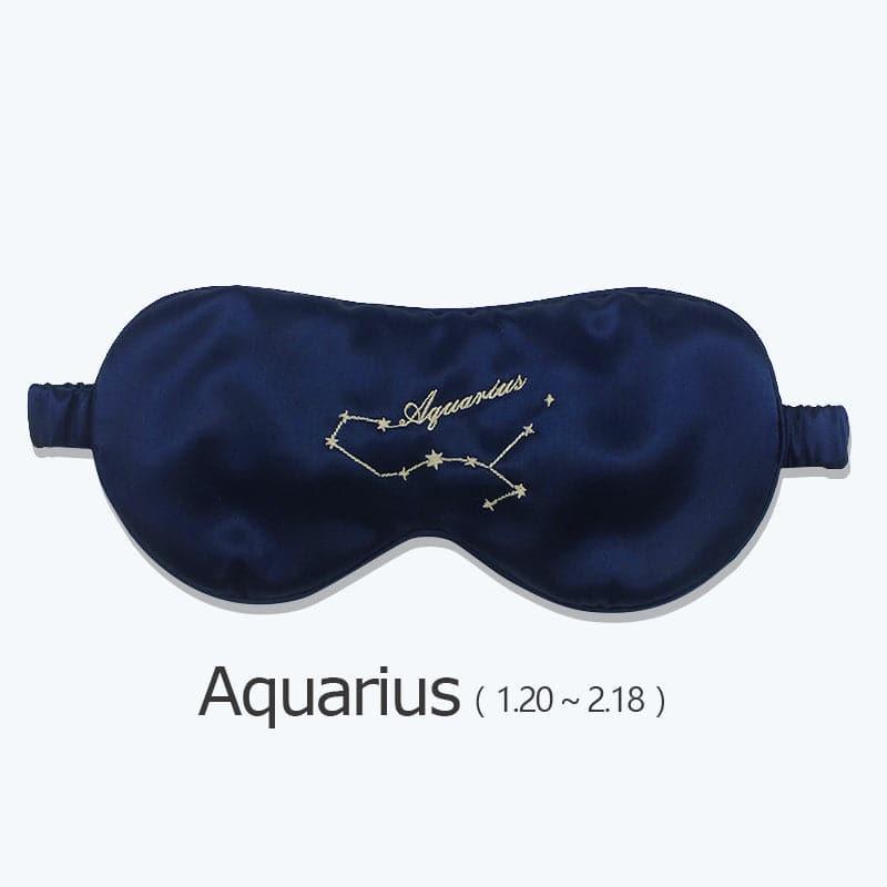 12 Constellation Silk Eye Mask Navy