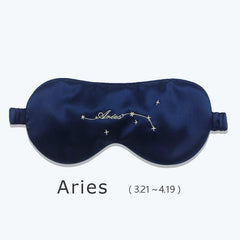 12 Constellation Silk Eye Mask Navy