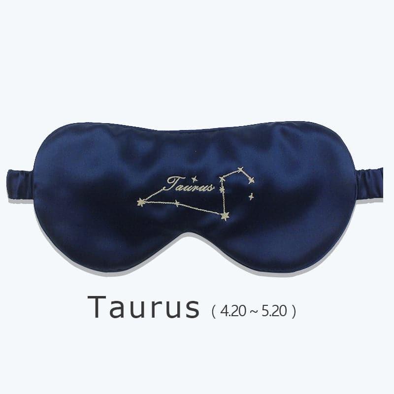12 Constellation Silk Eye Mask Navy