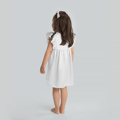 Cute Solid Color Silk Skirt For Girl