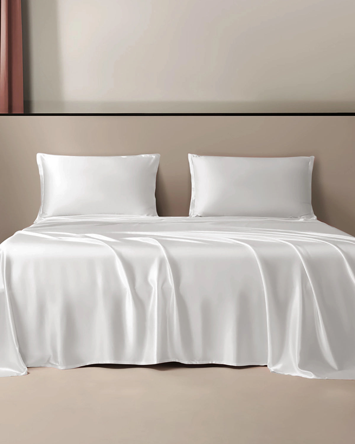 19 Momme 100% Silk Flat Sheet Ivory