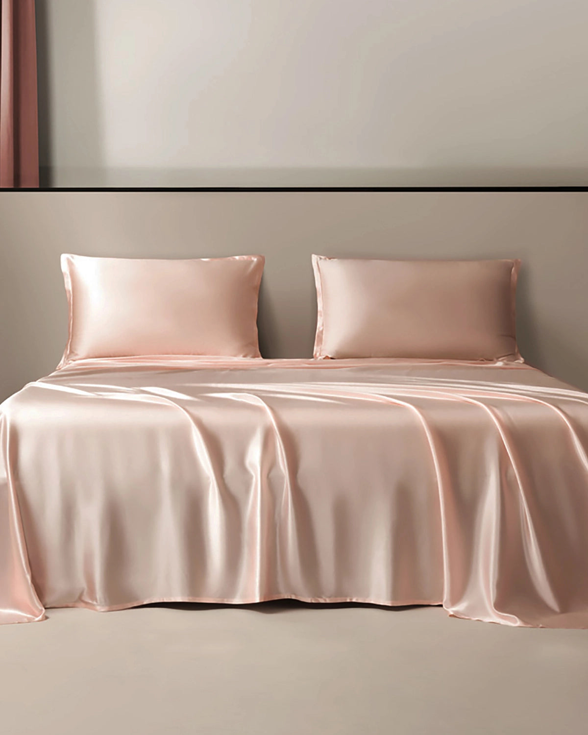 19 Momme 100% Silk Flat Sheet Pink