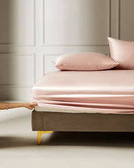 19 Momme 3PCS Silk Fitted Sheet Set Pink