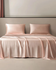 19 Momme 3PCS Silk Flat Sheet Set Pink
