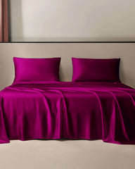 19 Momme 3PCS Silk Flat Sheet Set Purple