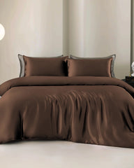 19 Momme 4PCS Silk Duvet Cover and Flat Sheet Set