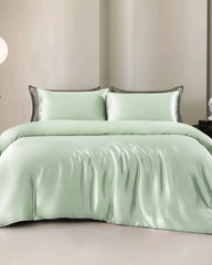 19 Momme 4PCS Silk Duvet Cover and Flat Sheet Set