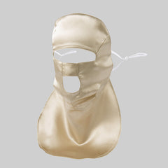 19 Momme Double Face Neck Protection UV Sunscreen Mask Champagne