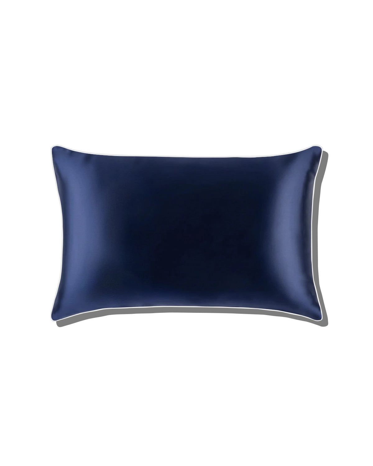 19 Momme Pure Silk Piping Pillowcase Navy