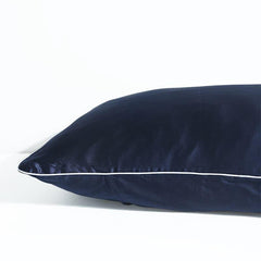 19 Momme Pure Silk Piping Pillowcase Navy