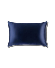 19 Momme Pure Silk Piping Pillowcase Navy
