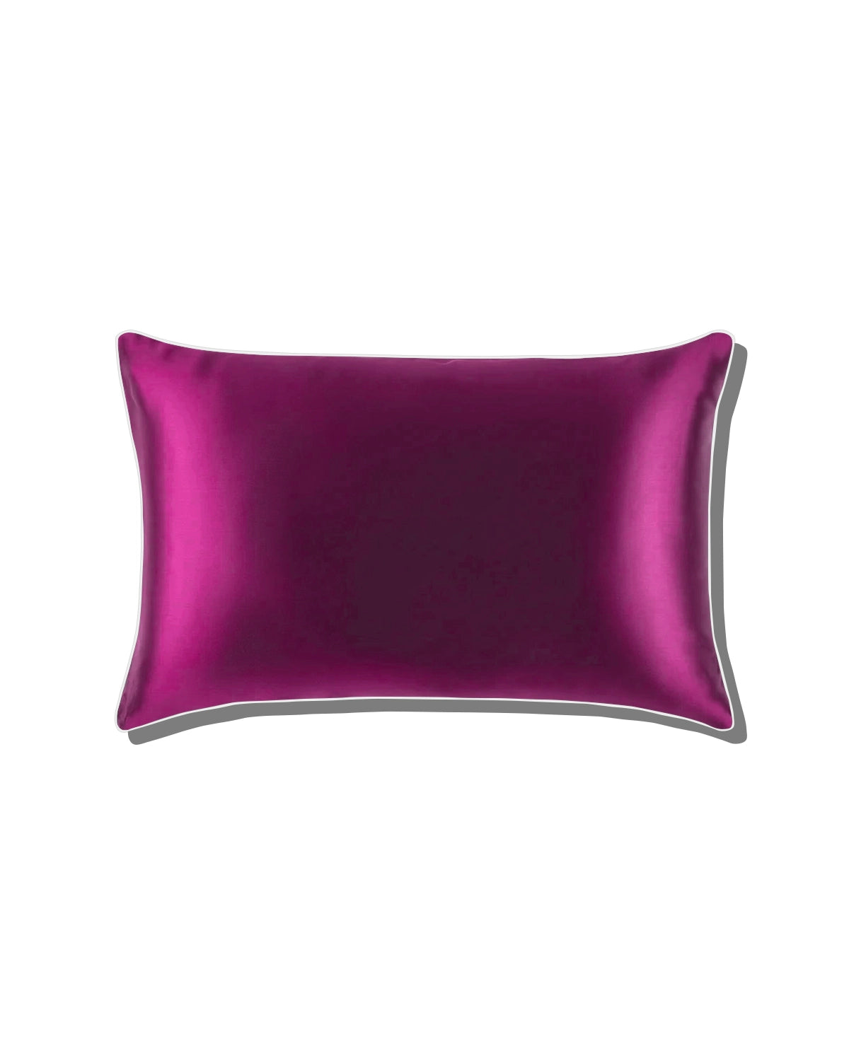 19 Momme Pure Silk Piping Pillowcase Purple
