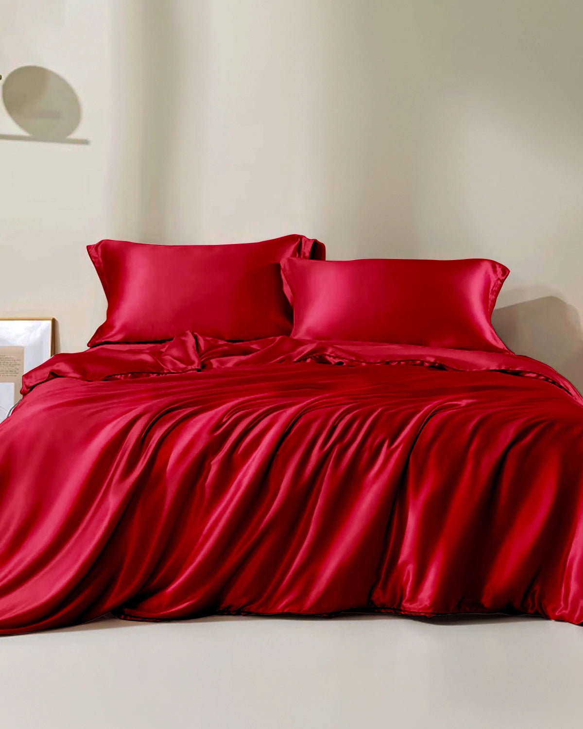 19 Momme Seamless Silk Duvet Cover Burgundy