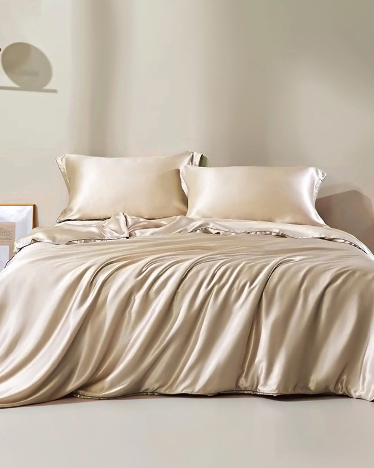 19 Momme Seamless Silk Duvet Cover Champagne