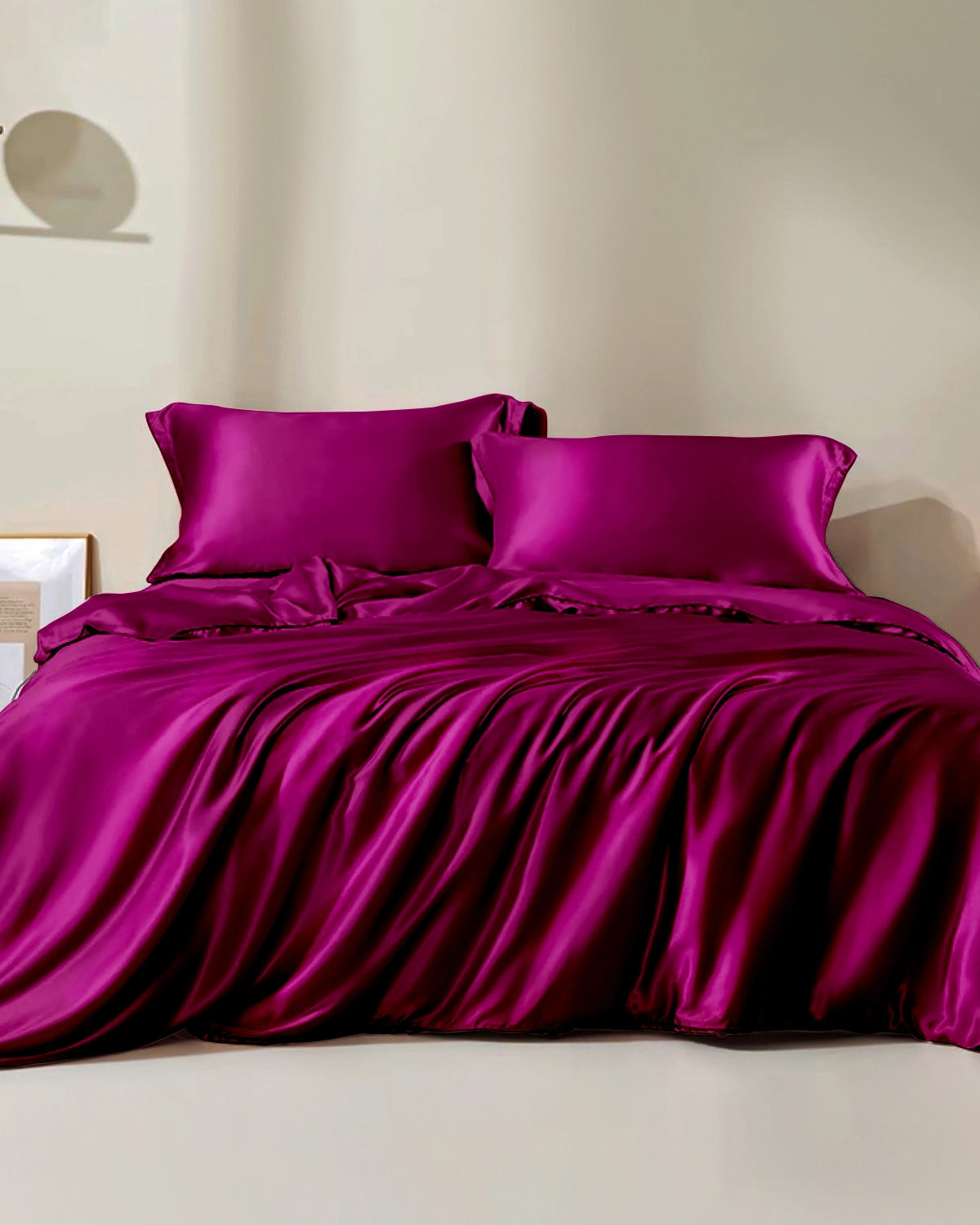 19 Momme Seamless Silk Duvet Cover Purple